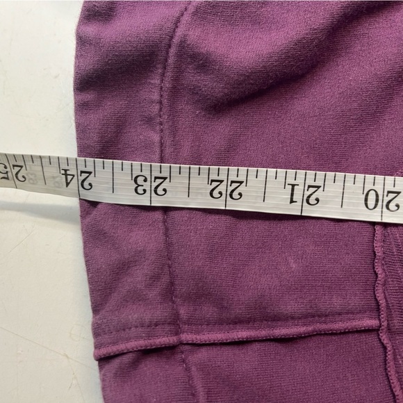 Neon Buddha Purple Ruffle Neck Button Up Jacket, size XS - Picture 10 of 12